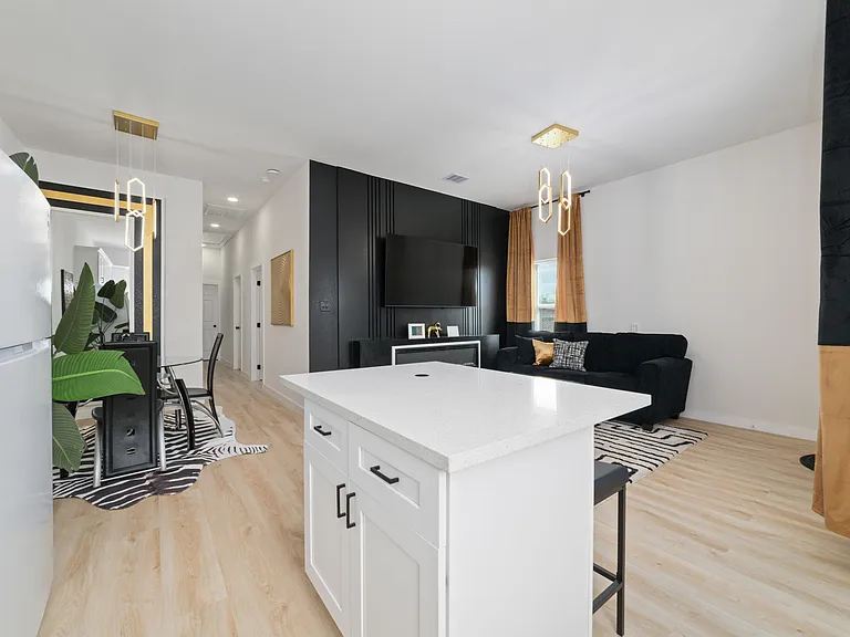 View from kitchen area.