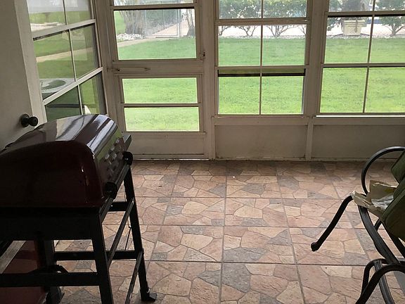 Lanai with view of pool