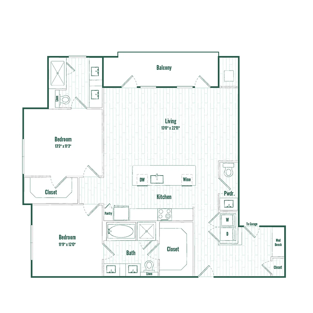 Floor plan B3a
