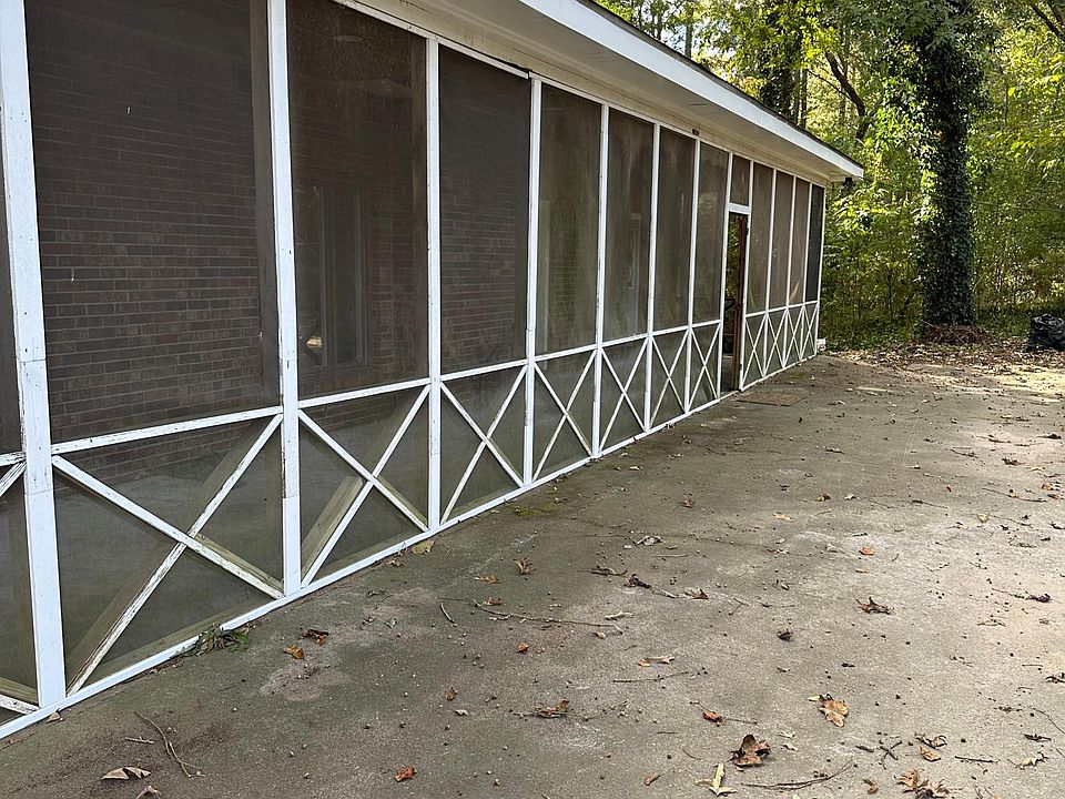 Screen in back porch - full length of house