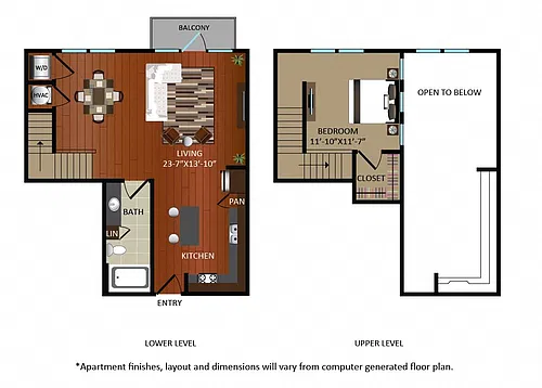 Floor plan 3S2L - Loft
