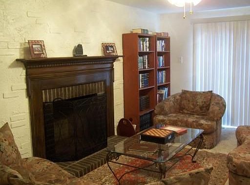 Comfortable Family Room With Fireplace