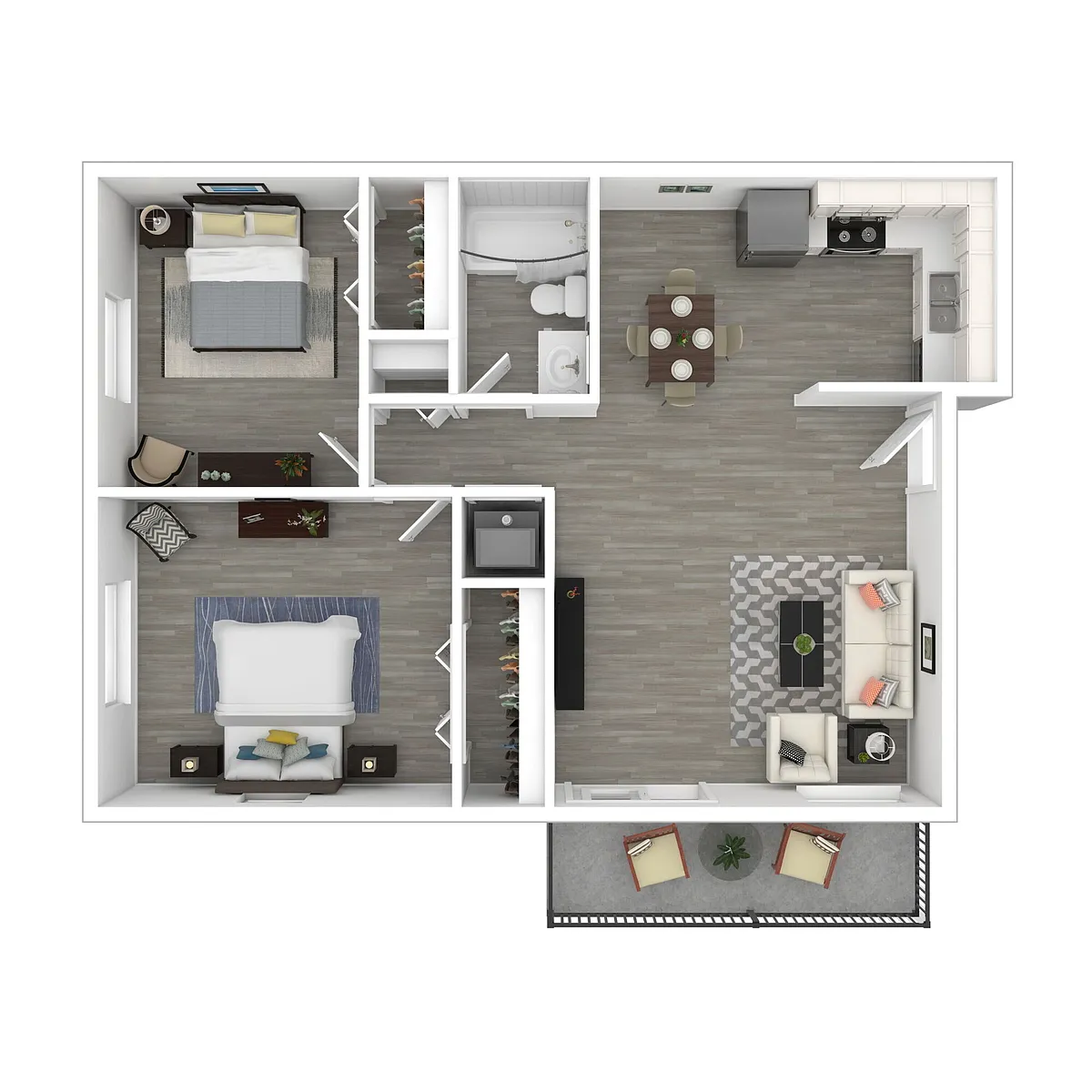 Floor plan B1R- Upgraded
