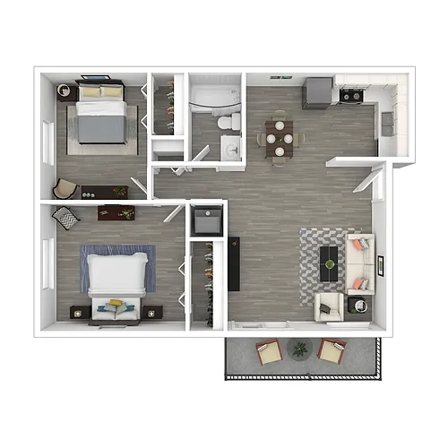Floor plan B1R- Upgraded