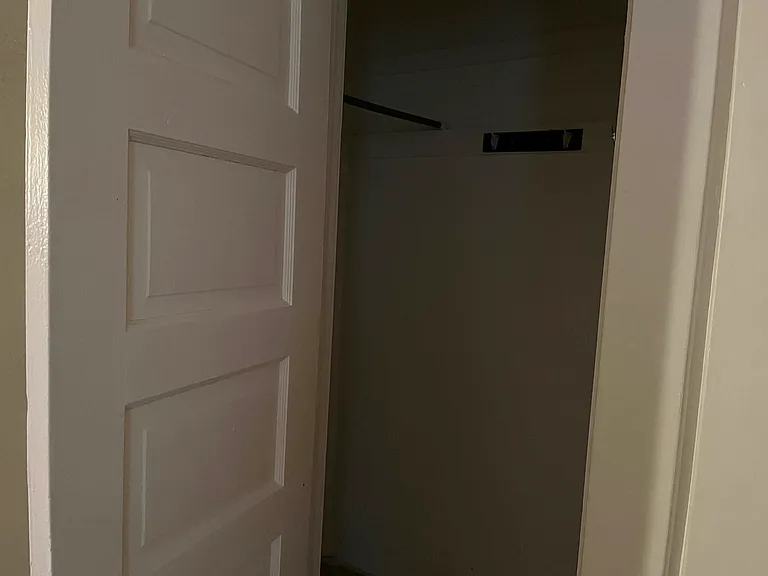 First bedroom upstairs closet.