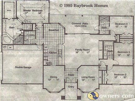 Floor plan with room dimensionss