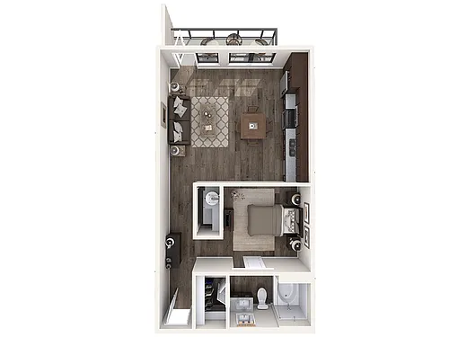 Floor plan L1 - Furnished