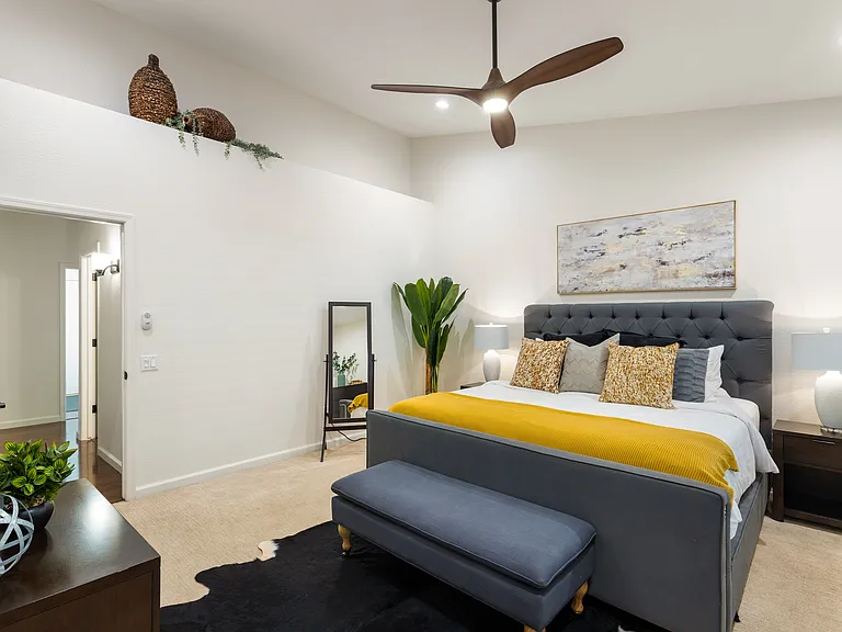 Large Primary Bedroom: King Size Bed