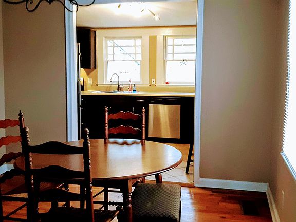 Dining room off of the kitchen