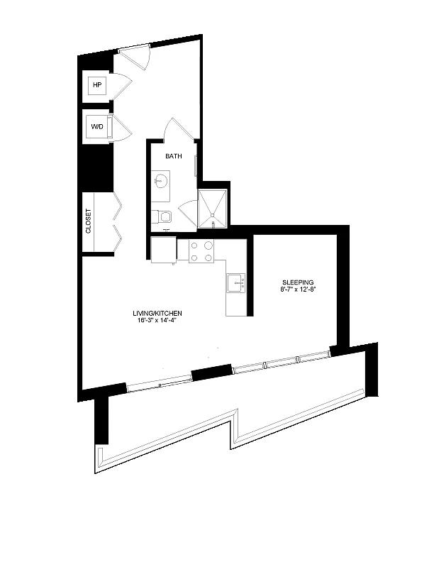 Floor plan Studio-13