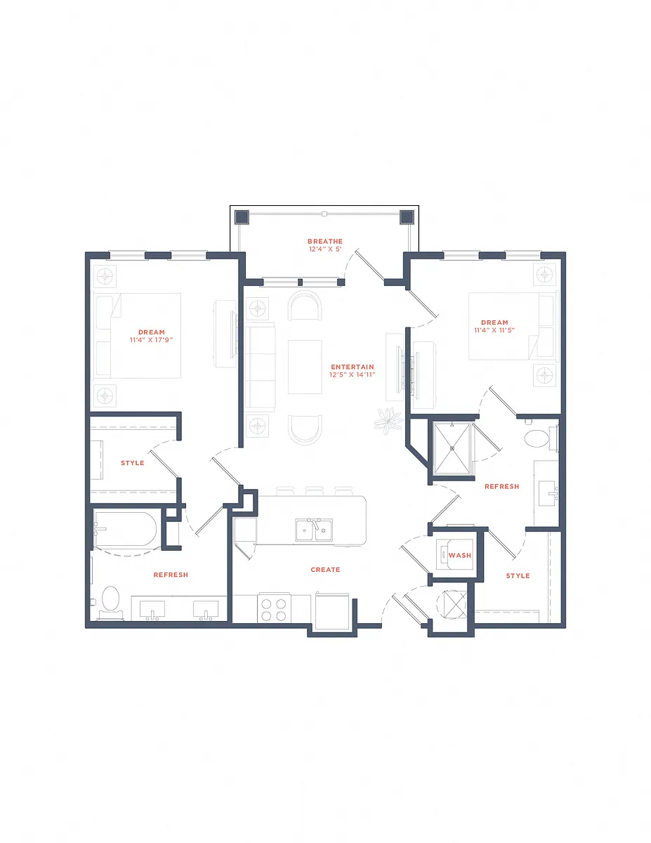 Floor plan B1