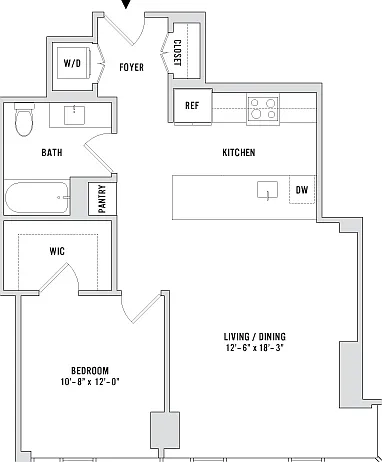 One Bedroom - A21 - 852 Sq. Ft. - Residences 403-1903 and 3703-3903 One Bedroom - A21 - 852 Sq. Ft. - Residences 403-1903 and 3703-3903