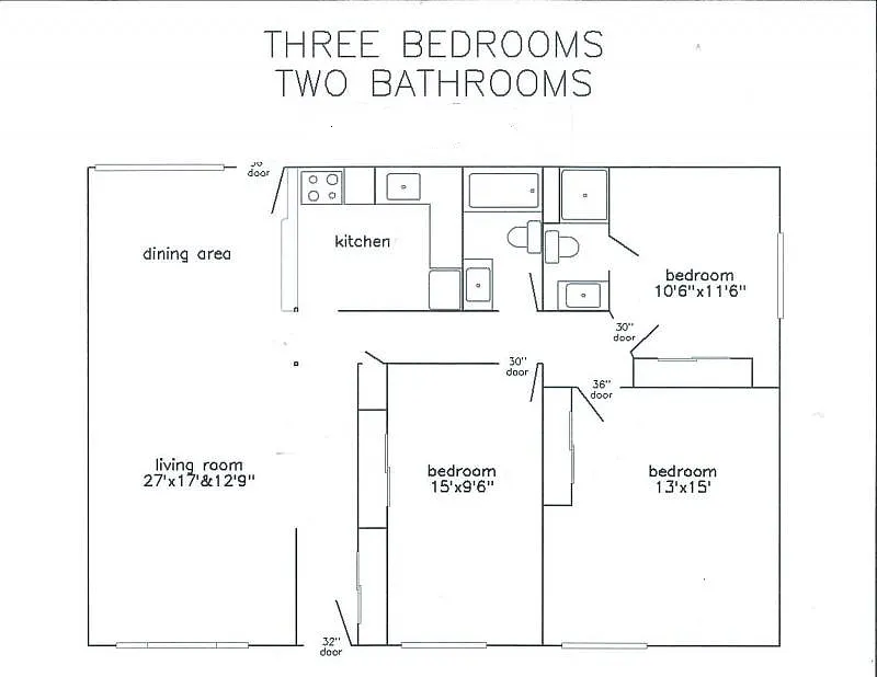 Floor plan 3bed