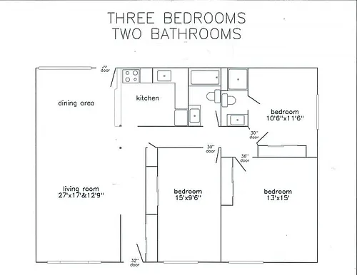 Floor plan 3bed