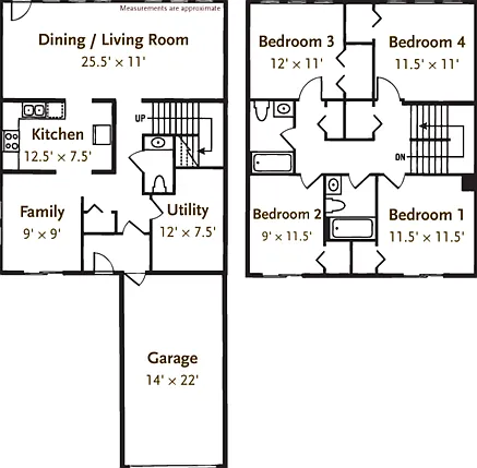 4 Bedroom 2.5 Bathroom Townhouse 4 Bedroom 2.5 Bathroom Townhouse