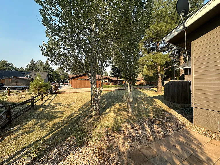 Unfenced Backyard