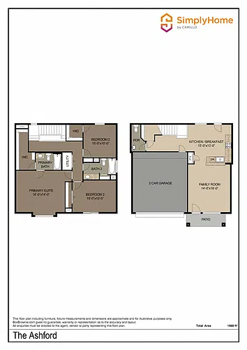 Floor plan 5492 Quail Cove Lane