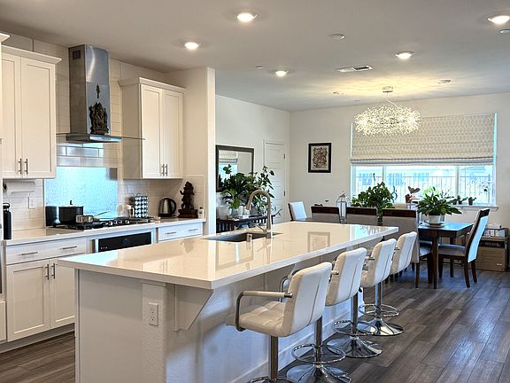 Dining Area with a lakeview.