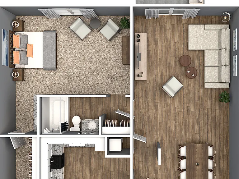 One Bedroom One Bathroom One Bedroom One Bathroom