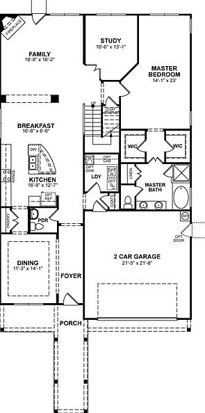 First Floor Plan - Front