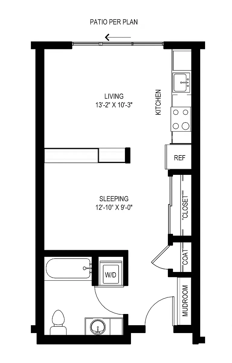 Floor plan Open One A4