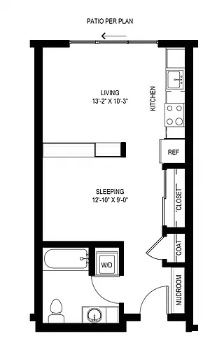 Floor plan Open One A4