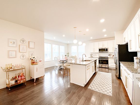 Kitchen viewed from the living room