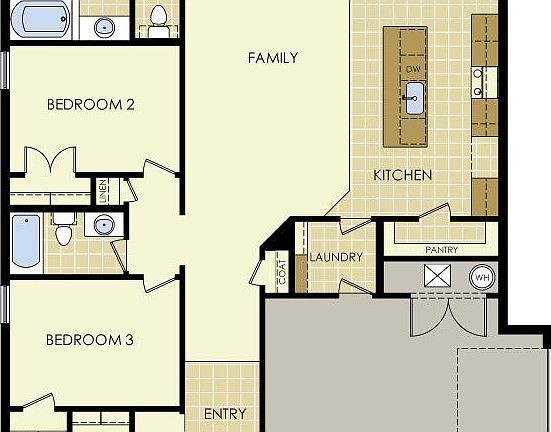 Liliana Side Garage Floor Plan
