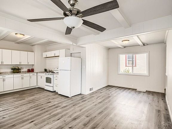 kitchen and living room