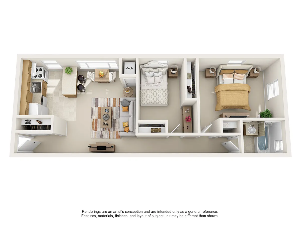 Floor plan Two Bedroom