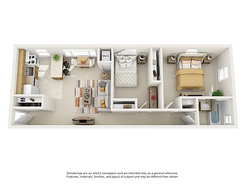 Floor plan Two Bedroom