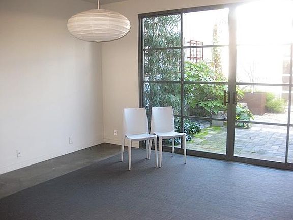 Dining area, courtyard beyond