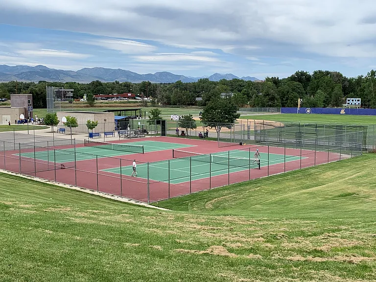 Public tennis courts are available at Everitt Middle School, a few hundred yards away