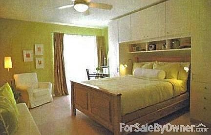 Master has modern builtins over bed.
						:
						Loft opens to master on 2nd floor. Large corner closet with washer /dryer.