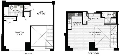 Floor plan 1 Bedroom RR