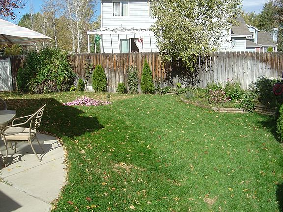 nice fenced backyard