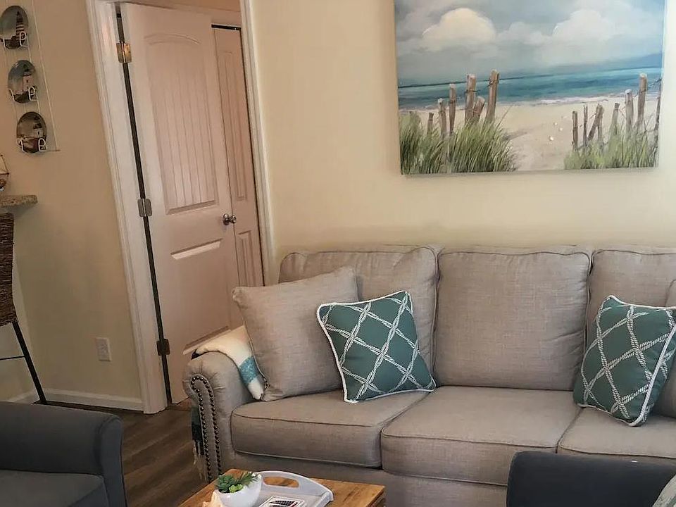 Living room with smart TV