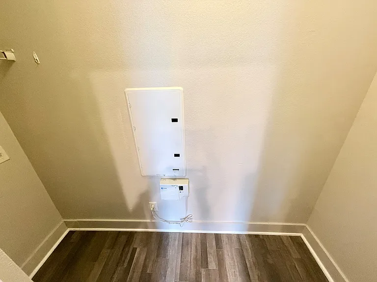 Laundry Room with Washer and Dryer Connections