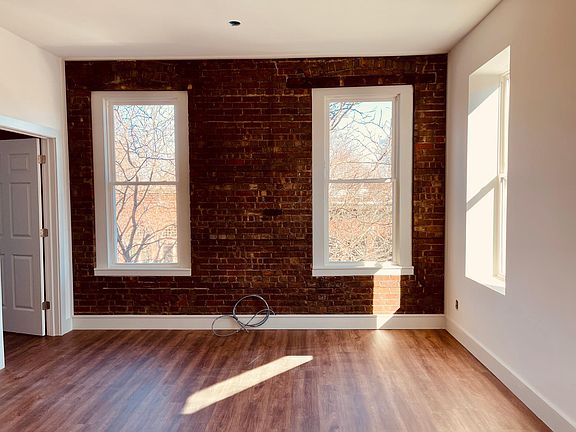 exposed brick in living room