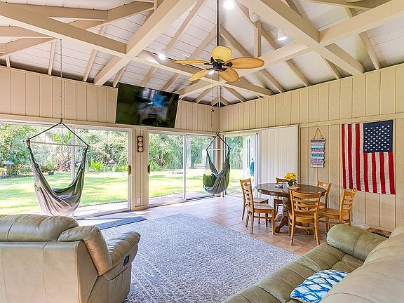 Sun porch to back yard
