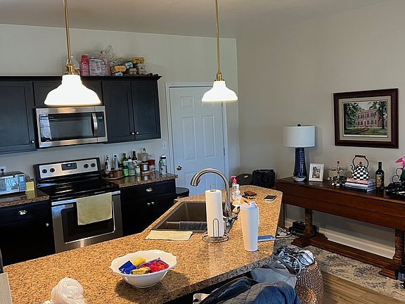 Kitchen with view of door to Garage
