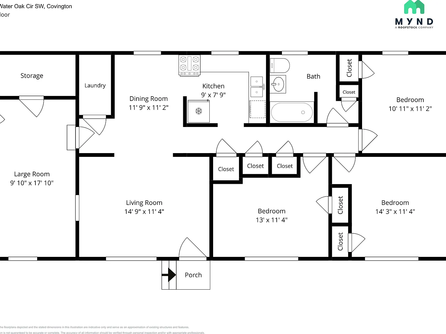 3 bed, 1.0 bath, 1296 sqft, $1,430 — Photo 4