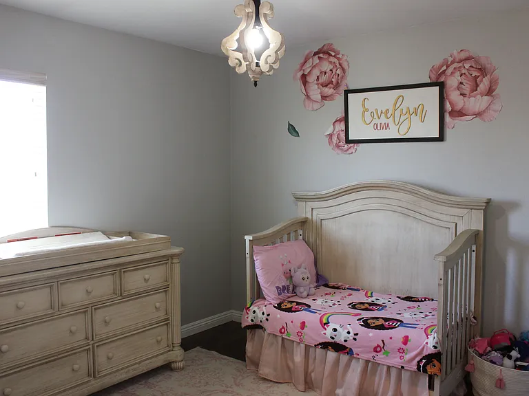 Bright secondary bedroom with natural light