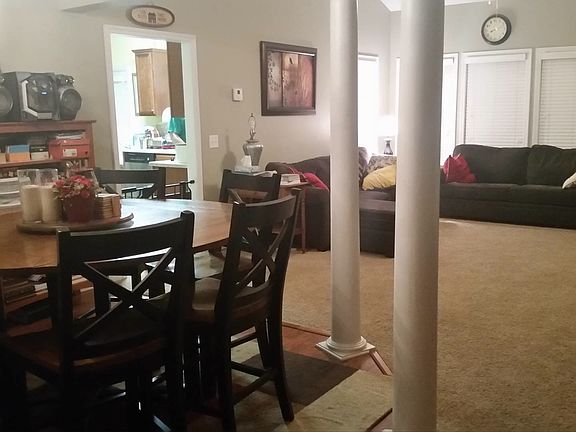 open concept formal dining and living room