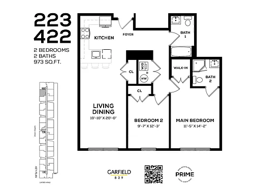 Floor plan 829- 2B