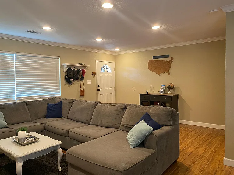 living room- furniture not included