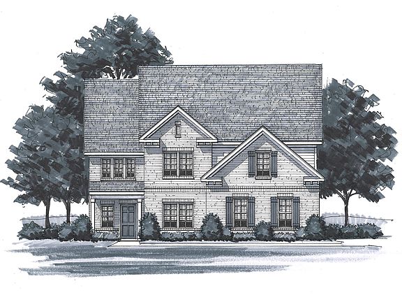 The Warwick - Elevation E Side Entry