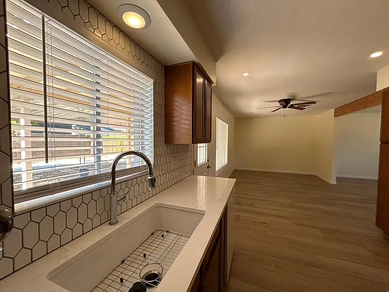 kitchen and dining room