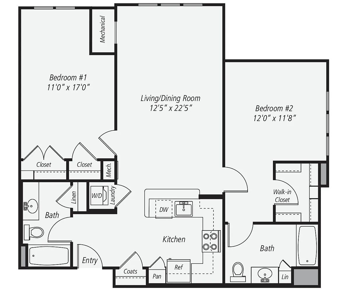 Floor plan B1b-1091