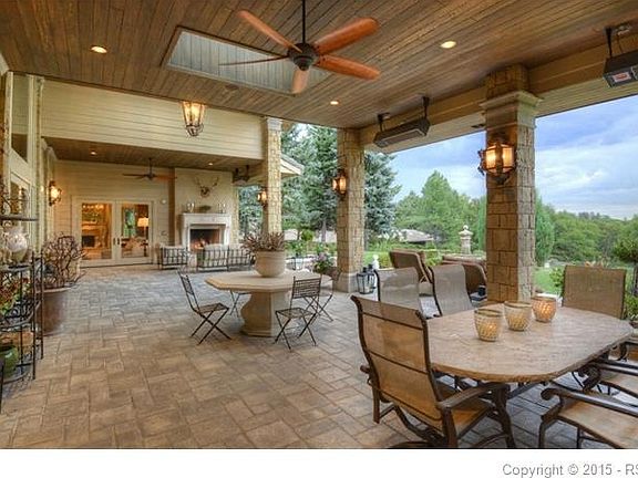 Another view of the back patio. Back patio is accessed from the master bedroom, the great room and the family room.
